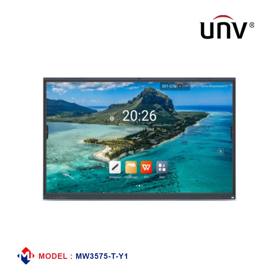 UNV 75" 4K Smart Interactive Display [3575-T-Y1] (8GB RAM & 128GB ROM | Octa Core | 2*20W + 20W (60 W) Speaker)
